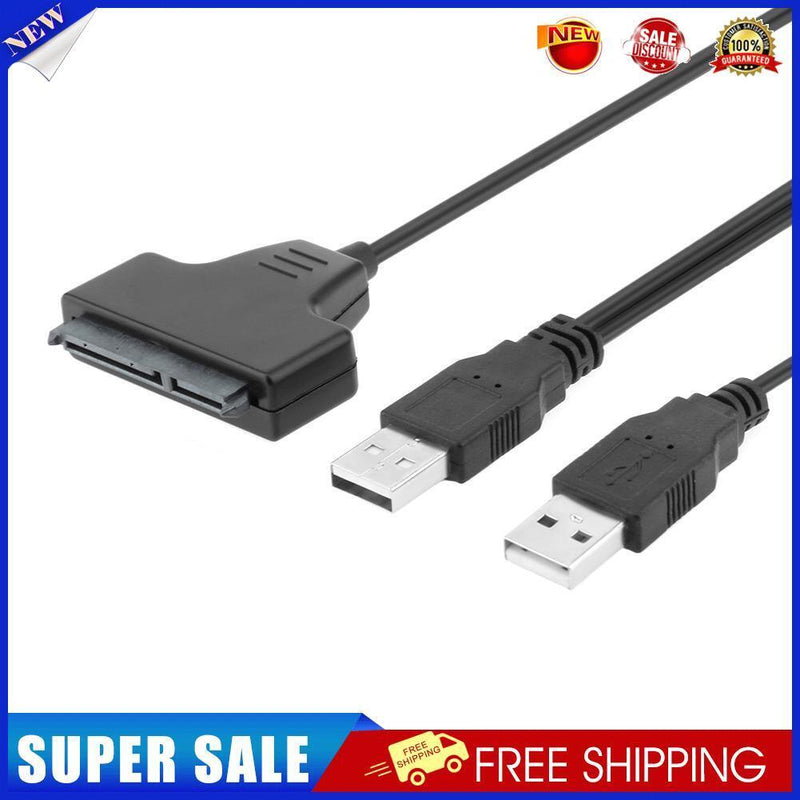 Adapter USB 2.0 SATA 7+15Pin Cable for 2.5inch HDD Laptop Hard Disk Drive