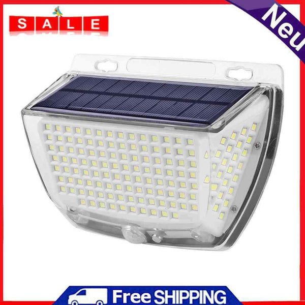 160LED Solar Wall Light Waterproof Motion Sensor Outdoor Courtyard Street Light