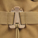 10pcs/Lot Molle Backpack Carabiner EDC Elastic Rope Webbing Buckle (Sand) Newly