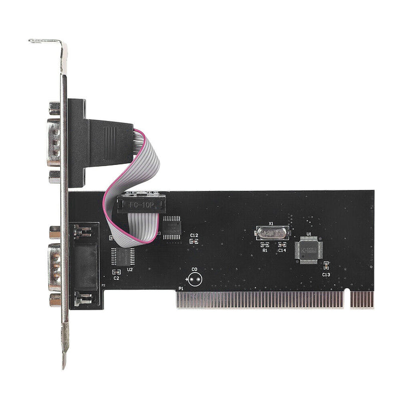 PCI Serial Port Card PCI to COM 9 Pin RS232 DB9 Desktop Expansion Cards Newly