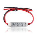 3 Keys 12V-24V Mini Led Strip Light Single Color Dimmer Brightness Controller