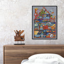 Cotton Thread Embroidery Set House Counted Full Cross Stitch Art Craft for Gifts