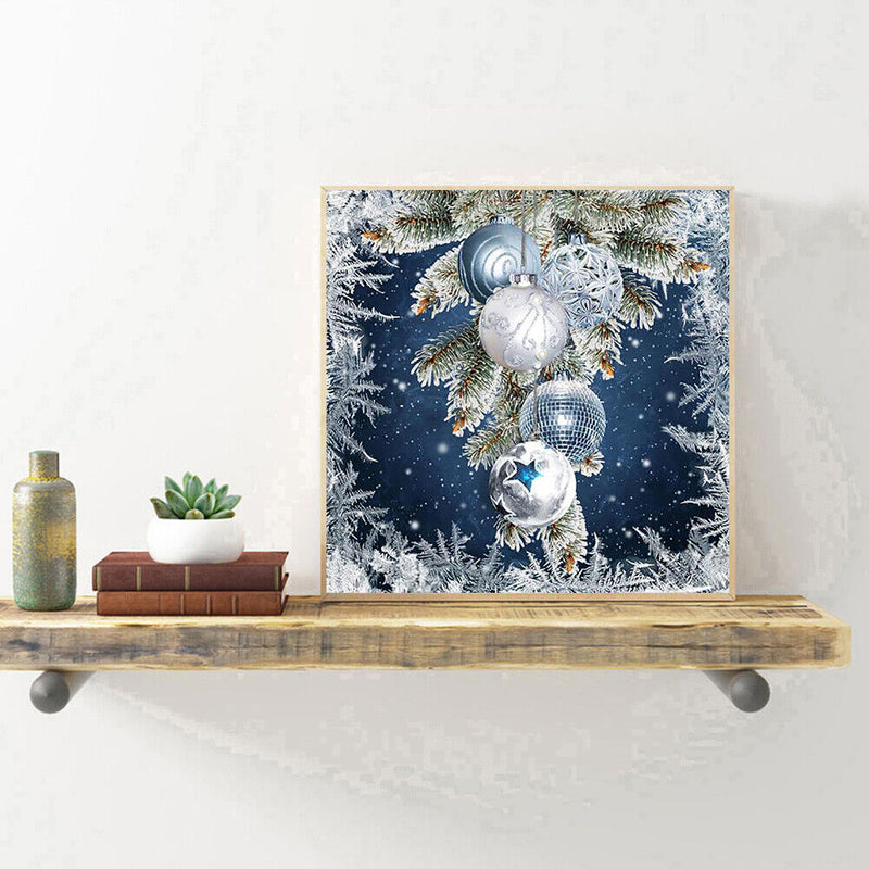 5D Diamond Painting Kit Christmas Snowball Full Round Drill Rhinestone DIY