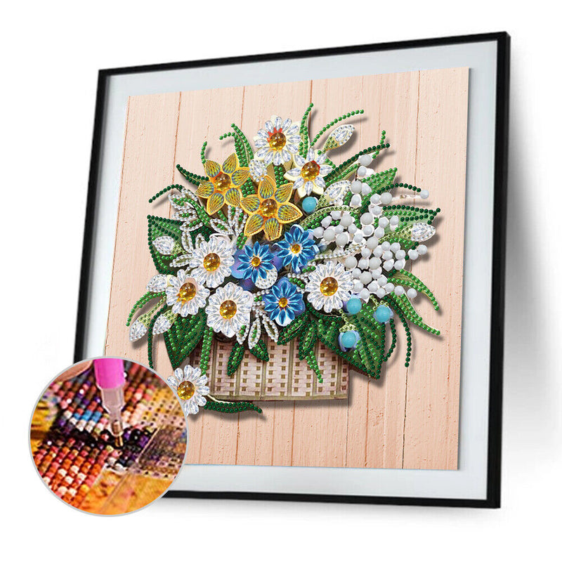 Diamond Painting 5D DIY Flower Partial Special Drill Rhinestone Kit (HB202)