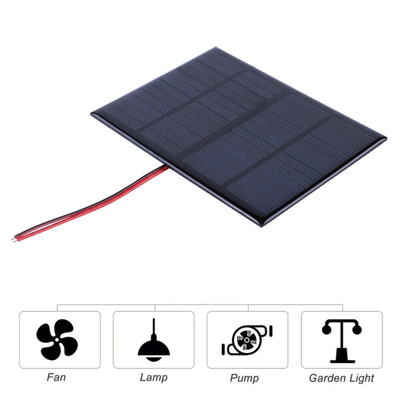 Mini Solar Panel 3W 12V Small Cell Module for 9-12V Battery/Mobile Phone Newly