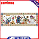 Cartoon Cross Stitch Kits 14CT Stamped Embroidery Set DIY 2-Beach Cotton Thread