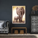 DIY Hand Painted Paint By Numbers Oil Canvas Pictures Elephant Kit for Room