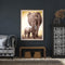 DIY Hand Painted Paint By Numbers Oil Canvas Pictures Elephant Kit for Room