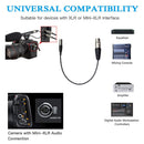 1m Mini XLR 3Pin Male to XLR 3Pin Female Camera Microphone Audio Cable  Newly