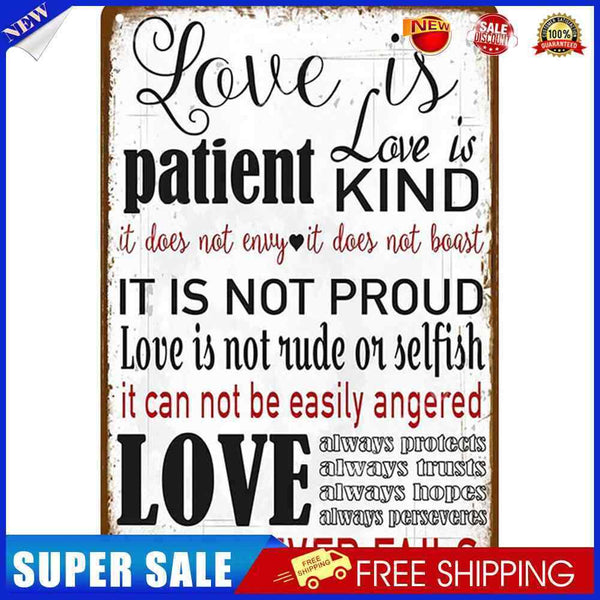 Retro Letter Rules Metal Plate Painting for Bar Pub Tin Plaques Wall Sign