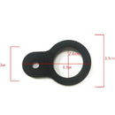Silicone Kettle Buckle Outdoor Camp Water Bottle Holder Carabiner (Black)