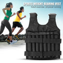15kg Adjustable Loading Weighted Vest Gym Boxing Running Training Sand Waistcoat