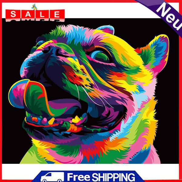 Painted Pug Oil Paint By Numbers DIY Handpainted Home Decoration Gift Unframed