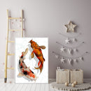 Koi 5D DIY Full Round Drill Diamond Painting Rhinestones Mosaic Handwork 30x40cm