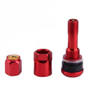 4pcs Car Tubeless Tyre Valve Stems Aluminum Tire Air Valve Stems (Red)