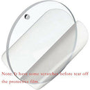90PCS Clear Blanks Discs Circle Acrylic Keychain Tassel Key Ring Pendant