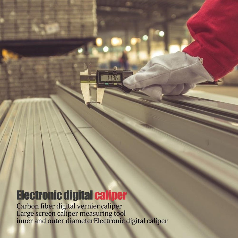 150mm 6 inch LCD Digital Electronic Carbon Fiber Vernier Calipers Measuring