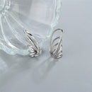 Sparkling Wedding Earrings Angel Wings Ear Cuff Ear Clip Without Piercing