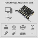 7 Ports USB 3.0 PCI-E Expansion Card High Speed HUB Adapter PCI Express Extender