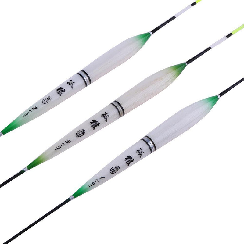 3pcs LED Fishing Swimming Electric Floating Light + Battery Deep Water sc