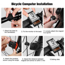 Sports Bicycle Computer Wireless Stopwatch Cycling Odometer Bike Speedometer