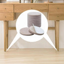 12pcs Beige Round Table Chair Foot Felt Pad Furniture Floor Protector ?2.9CM/