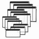 Transparent PVC Stationery Organizer Bags Zipper bag Pencil bag File Holder