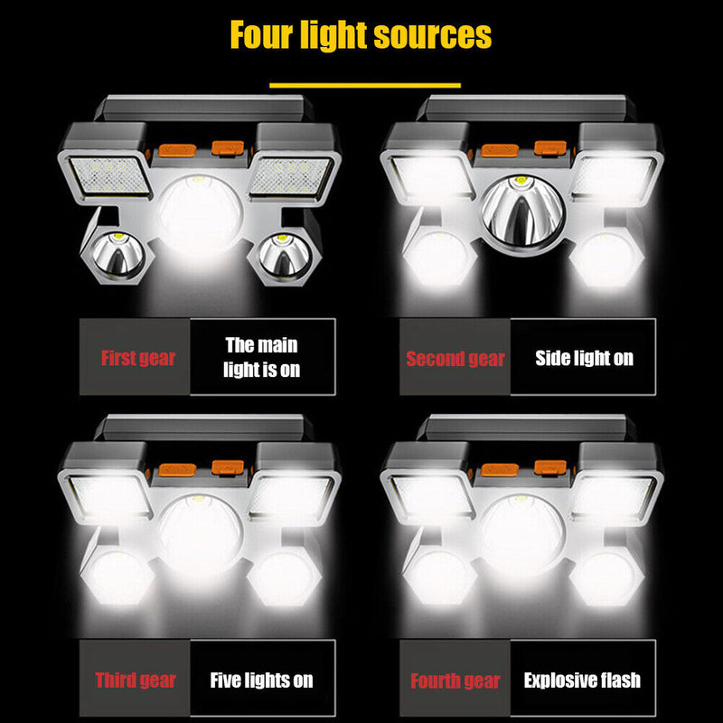 350LM Outdoor LED Headlight Waterproof Headlamp for Night Fishing Hiking Light