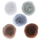 Ring Pop Circle Plush Hair Scrunchies Faux Rabbit Fur Hair Ropes Hair Bands