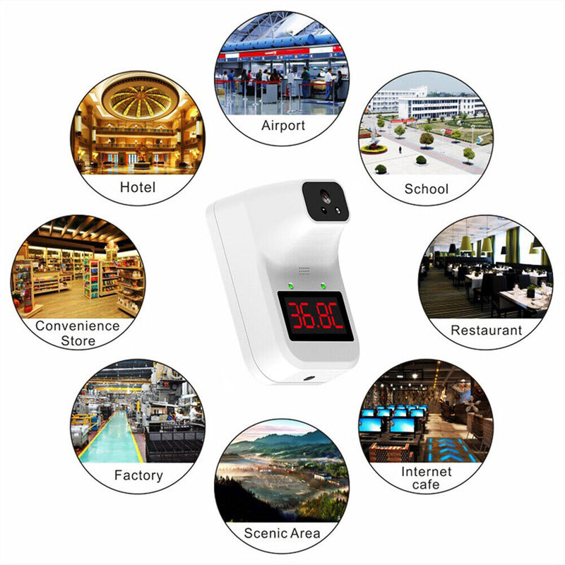 Practical Digital Wall Mounted Thermometer Infrared Temperature Sensor Meter