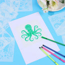 Ocean Sea Animal Painting Hollow Template 6x6Inch Creatures Stencil