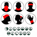 Trendyest Headgear Anti-UV Headscarf Sports Headband Full Face Neck Protection