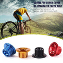 M18 MTB Bike Crank Cover Screw Cap Aluminum Alloy Crankset Fitting (Blue)