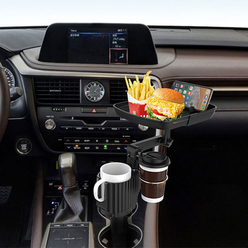 Vehicle Organizer for Meals Adjustable Car Food Storage Holder Car Accessories