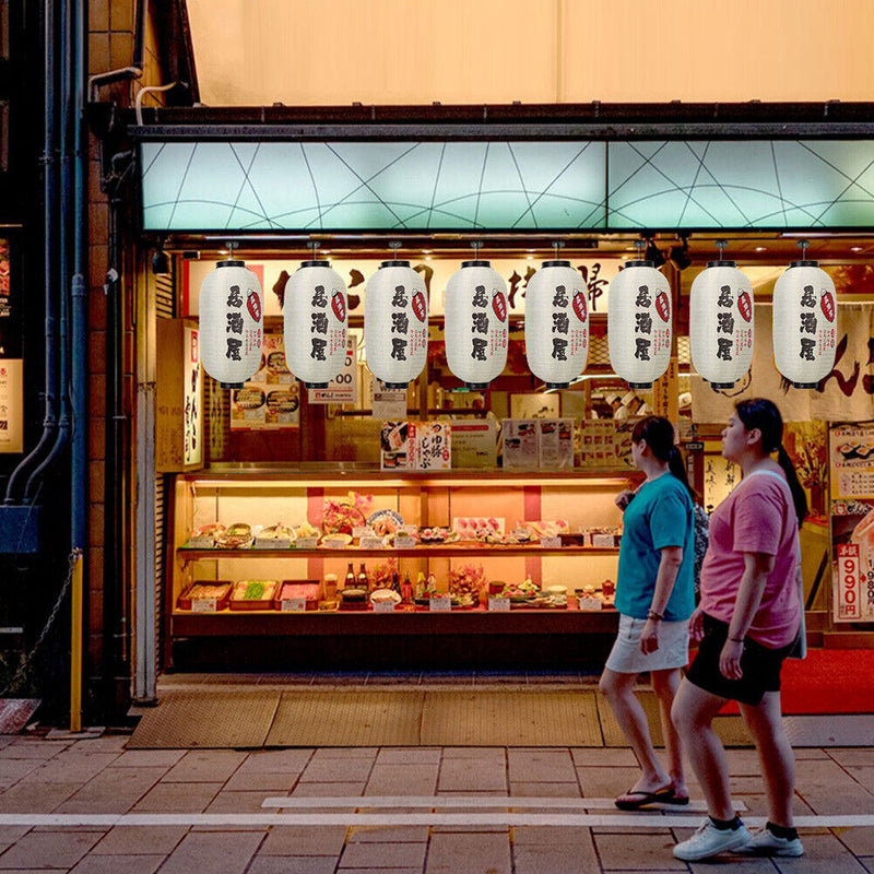 25cm Lantern Cloth Japanese Style Printing Fabric for Bar Pub Decor (H) Newly