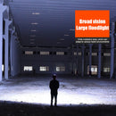 Head-mounted Flashlight Torch Solar + USB Rechargeable Head Light Waterproof