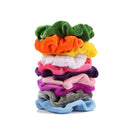 40pcs Women Velvet Scrunchies Set Colorful Elastic Ponytail Holder Hair Rope