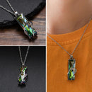 Mosaic Ladies Chain Rainbow Zircon Crystal Rhinestone Necklace Square