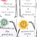 16pcs Affirmation Card Positive Funny Wedding Birthday Greeting Card for Friends