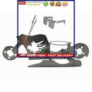 Chicken Stand Beer Motorcycle Stainless Steel Oven Grill Chicken Roasting R