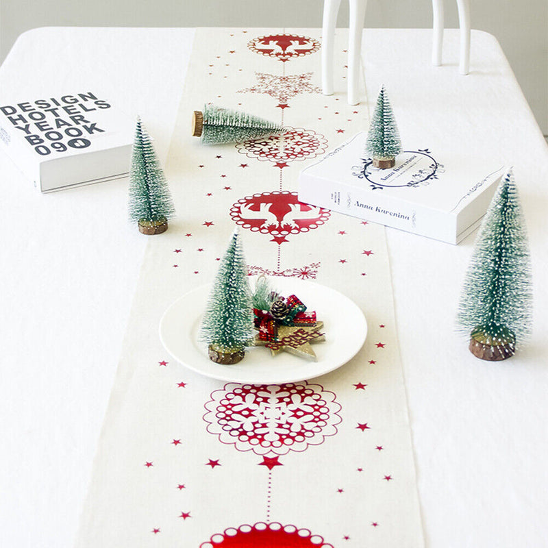 Festival Table Runner Table Flag Christmas Non-woven Tablecloth Rectangle Mat