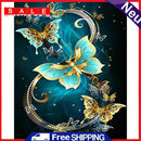 11CT Butterfly Counted Embroidery DIY Full Cross Stitch Cotton Thread Animal Art