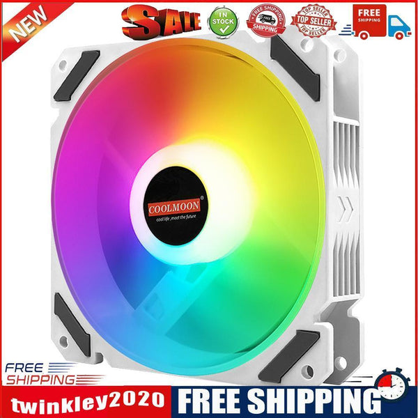 120mm PWM ARGB PC Case Fan 4 Pin Addressable RGB Cooling Fan for CPU Cooler