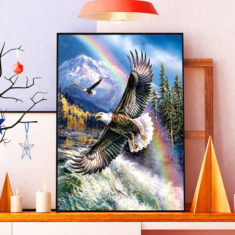 Full Round Drill Picture DIY Flying Eagle 5D Mosaic Craft Diamond Painting Kit