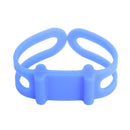 Silicone Strap Bike Torch Band Flashlight Clip Bicycle Light Holder (Blue)
