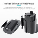 Battery Carrying Case Back-Mounted Clip Storage Holder for DJI FPV Goggles