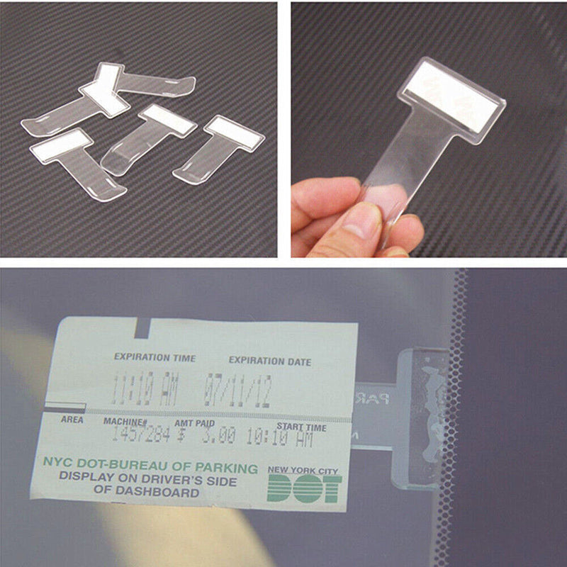 2pcs 4pcs Car Windshield Windscreen Parking Ticket Permit Holder Clip Universal