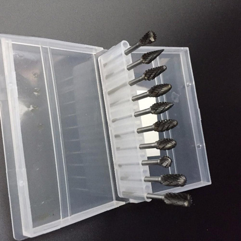 Nail Art 20 Holes Slots Drill Bit Holder Display Grinding Heads Storage Box