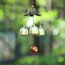 3 Bells Copper Metal Handmade Wind Chimes Wind Bell Ornament (Butterfly) Newly