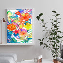 Flower Painting By Number Kit Acrylic Paints Set for Modern Wall Picture Craf